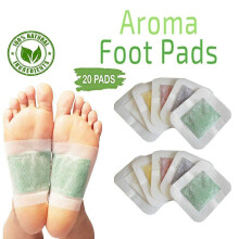 Natural Ingredient Foot Pads, Energy Boost & Sleep Improvement Deep Cleansing for Stress Relief & Blood Circulation Promotion, Aromatic Foot