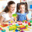 Strumenti per la plastilina fantasiosa per bambini piccoli, include 20 pezzi multicolore, la plastica atossica garantisce la sicurezza, ottimo per 6