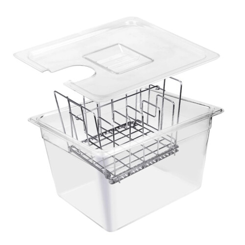 Sous Vide Cooking Tool 11L Container with Stainless Steel Frame Removable Dividers Separator Ref: 3824