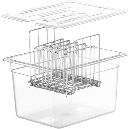 Sous Vide Cooking Tool 11L Container with Stainless Steel Frame Removable Dividers Separator Ref: 3824 2