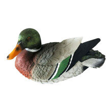 Pond Duck Ornament, Cute Floating Duck Statue, Garden Decoration (Green)
