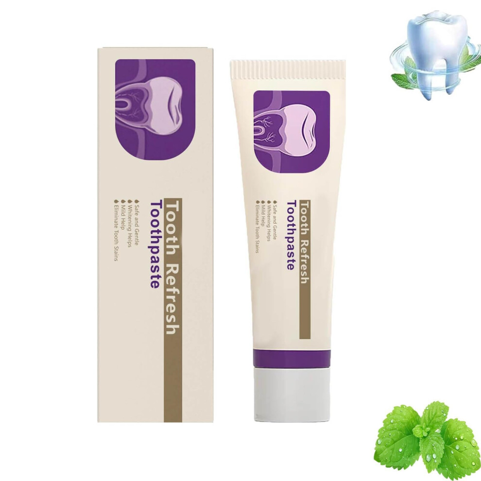 Natural Whitening Toothpaste for Sensitive Teeth with Mint Fresh Breath and Gentle Daily Care 1pcs