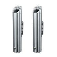 Outdoor Wall Mounted Ashtray Stainless Steel with Tamper Proof Lock and Quick Extinguish Design