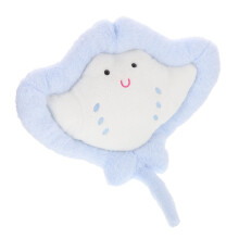 Stingrayshaped plush pillow for kids, bed rest, reading chair, backrest
