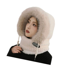 Winddichte, mit Fleece gefütterte Radsport-Pullover-Mütze-Beige