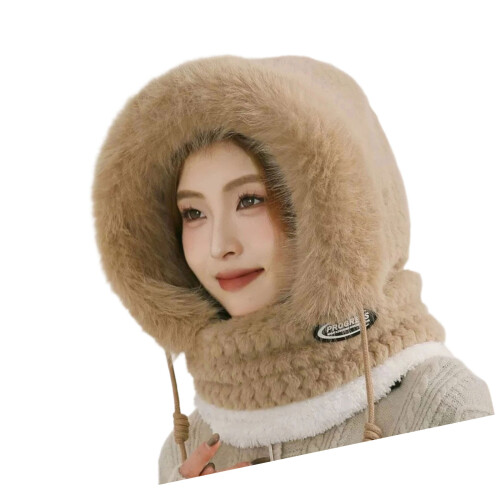 Winddichte, mit Fleece gefütterte Radsport-Pullover-Mütze-Khaki