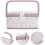 Portable Sewing Box,  Polyester Organizer for Needles, Scissors, Elegant Kit, Purple 4
