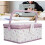 Portable Sewing Box,  Polyester Organizer for Needles, Scissors, Elegant Kit, Purple 2