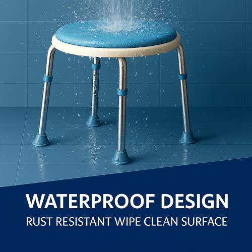 Drive Rotating Rounded Bath / Shower Stool with Swivel Seat Ref: 6672 1