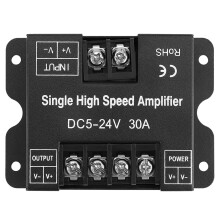 Innovative Led Amplifier, Stable Voltage Output Optimizes Pwm Dimming For High Power 30A Single Color Controller