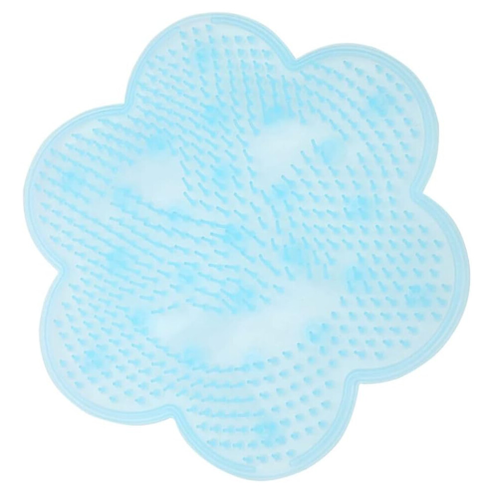 Silicone Body Scrubber For Shower, Non-Slip Suction Cups Ensure Safe Showering, Exfoliating Bath Wash Pad With Double Bristles, Shower Foot Scrubber M