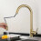Luxurious Gold Kitchen Faucet, Dual-Function Pull-Down Sprayer, Easy DIY Installation for Any Sink Area (SUS304) 2