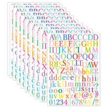 1320 Pcs Colorful Alphabet & Number Stickers, for Scrapbooking Alphabet Number Stickers Small Vinyl Letters Numbers Kit, for Decoration Arts, DIY Craf