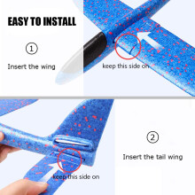 Skumglidflygplan, Flygplansleksaker med dubbla flyglägen för utomhussporter, Enkel montering av EPP-polymermaterial, Interaktiv lek och utbildning