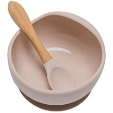 Ciotole per bambini con design antiscivolo, ciotole in silicone senza BPA con ventosa per neonati, che incoraggiano l'autoalimentazione, la forte