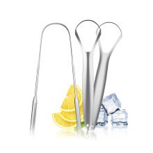 Oral Care Hero, gratte-langue en acier inoxydable en forme de U pour réduire la mauvaise haleine et faciliter le nettoyage, conception ergonomique