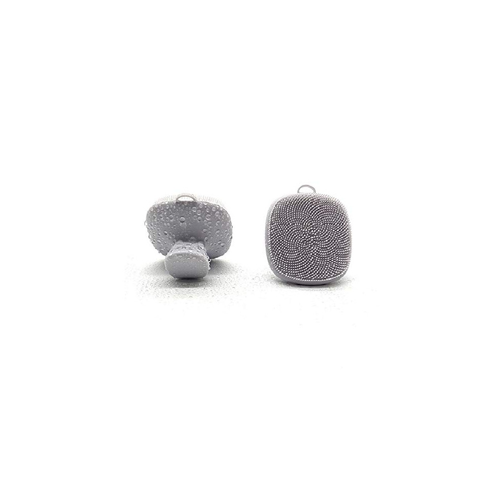 Durable Silicone Sponge, Hygiene And Safety Gentle Exfoliation Scrubber For Sensitive Skin, Shower Must-Have Non-Slip Grip With Ergonomic Design,