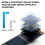 High Efficiency Foldable Solar Charger, Portable Solar Panel for Camping Hiking, Safe Charging with Smart IC Chip Technology for Various Devices, 6