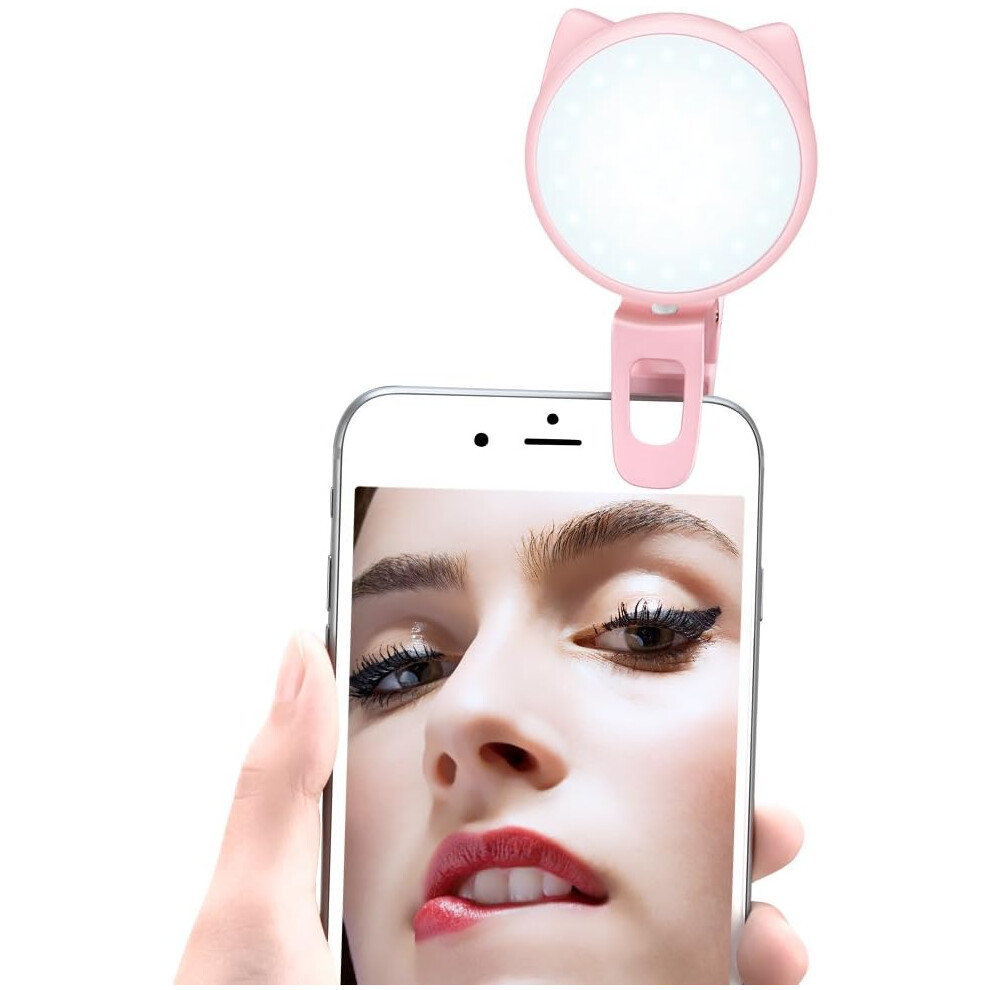 Clip-On Mini Ring Portable Led With 5000Mah Rechargeable Battery, Perfect For Tiktok, Videos & Selfies Light 9048212420545