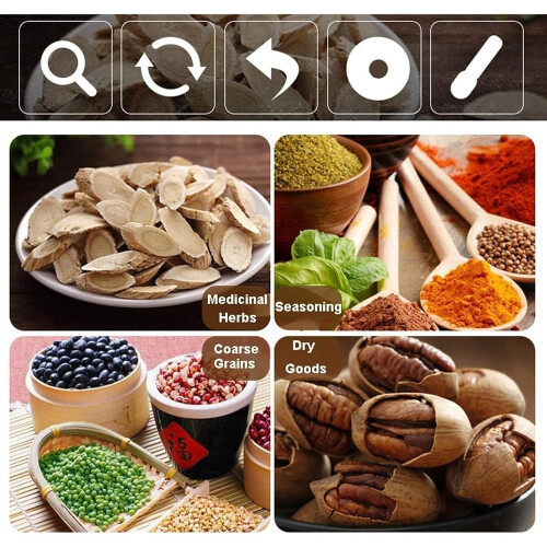 Granite Mortar and Pestle Set with Rustproof Solid Brass, Ergonomic Grip for Herbs Spices Garlic 2