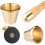 Granite Mortar and Pestle Set with Rustproof Solid Brass, Ergonomic Grip for Herbs Spices Garlic 2