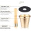 Granite Mortar and Pestle Set with Rustproof Solid Brass, Ergonomic Grip for Herbs Spices Garlic 5