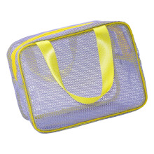 Sneldrogende draagtas van mesh voor stranduitjes,-Paars