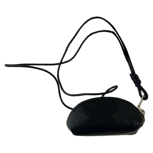 Waterproof Anti Scratch Neck Worn Coin Purse Compact Key-Black