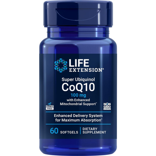 (60 softgels) Super Ubiquinol CoQ10 with Enhanced Mitochondrial Support