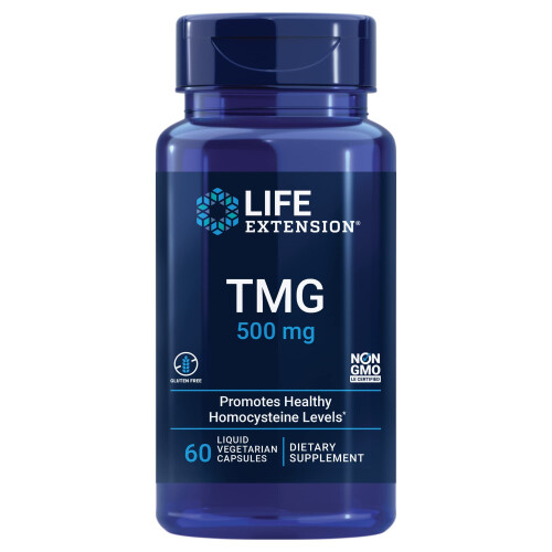 TMG 1.000 mg 60 Liquid Vegetarian Capsules (500 mg per Capsule)