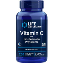 Life Extension, Vitamin C a Bio-Quercetin, 250 Vegetariánskych tabletiek