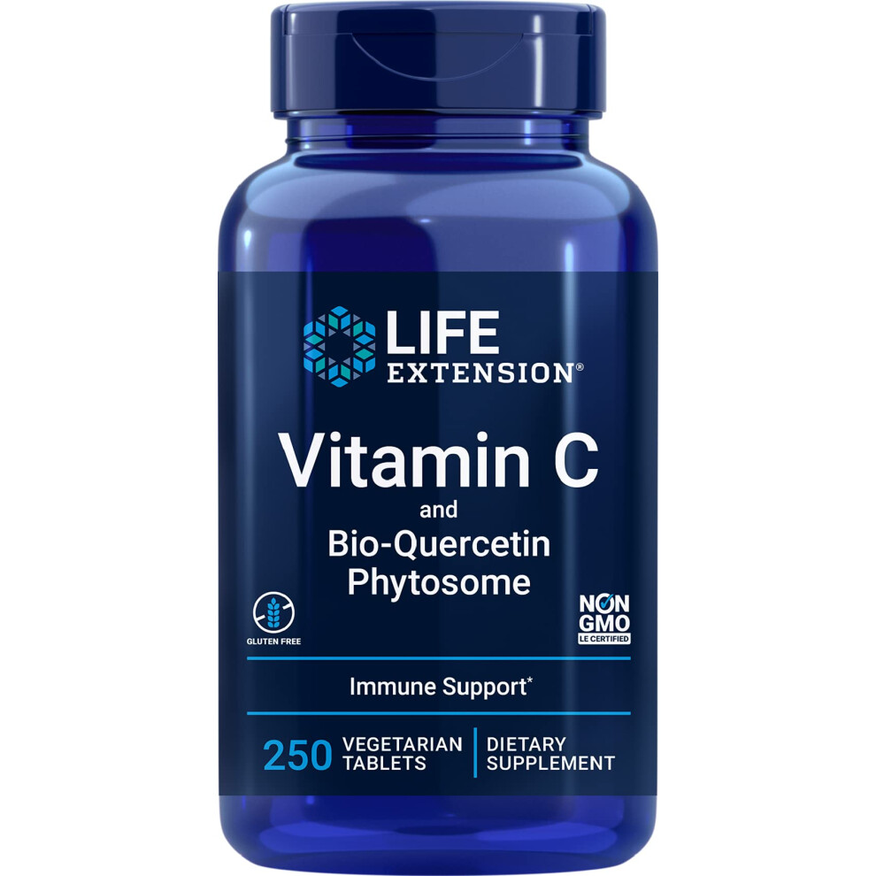 Life Extension (250 Vegetarian Tabs) Vitamin C And Bio-Quercetin Phytosome