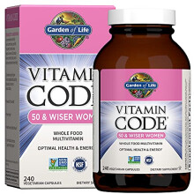 Garden of Life, Vitamin Code, Całodzienne Multivitamin dla Kobiet, 50+, 240 Kapsułek Wegetariańskich