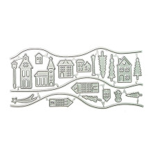 House Metal Cutting Strips Template Scrapbooking Album Paper Card Stencil Mold
