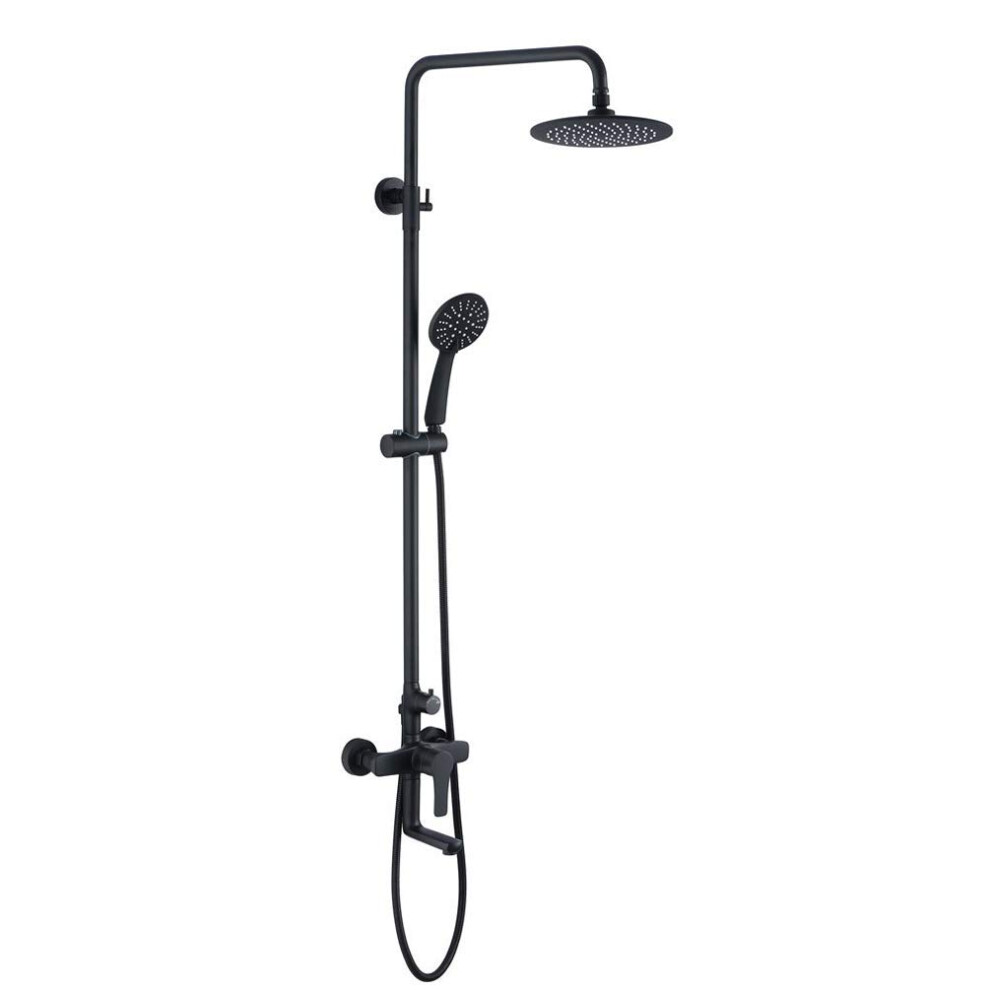 Shower System, 10Inch Rain Shower Head 3Function Handheld, Matte Black Faucet 9365049973878