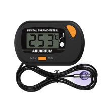 Digital Aquarium Thermometer Waterproof Probe with C/F Display and Suction Cup Mount