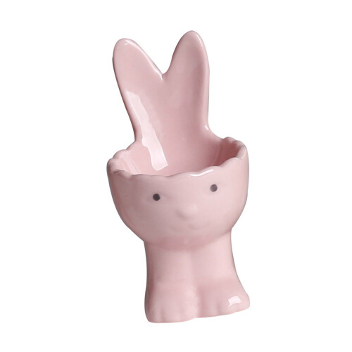 Cartoon Rabbit Shaped Eggs Tray Elegant Breakfast Eggs-Pink