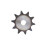 Steel Sprocket Wheel for Roller Chain, 20 Teeth, 12.7mm Pitch, RustProof,  Efficiency 1