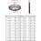Steel Sprocket Wheel for Roller Chain, 20 Teeth, 12.7mm Pitch, RustProof,  Efficiency 3