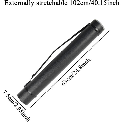 Poster Storage Tube  CrushProof Waterproof Shoulder Strap Container Ref: 8274 1
