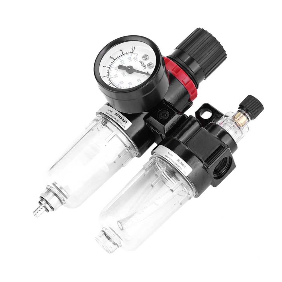 Pneumatic Air Pressure Filter Regulator Lubricant Water Trap Oilwater Separator G1/4 For Air Compressor Filter 9412369210616