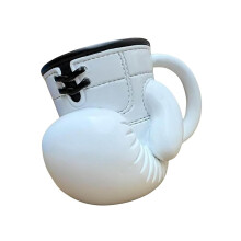 Gant de boxe sportif, tasse en acier antirouille, tasses-Blanc