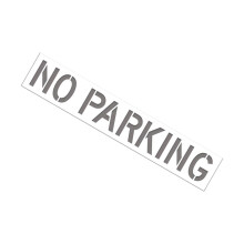 Professional No Parking Silicone Stencil 12Inch Washable-1 pack