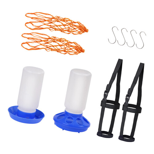 Efficient Regulating Poultry Feeder Plastic Construction-Blue