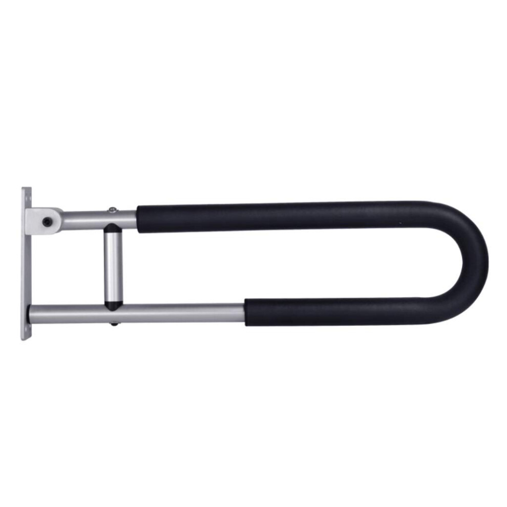Bathroom Safety Grab Bar, Folding Handicap Toilet Rail with 250kg Load, NonSlip Support for Elderly