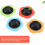 Creative Patterns Kitchen Sink Strainer, Silicone Drain Filter With Large Wide Rim For Handy Practical Usage, Stain Resistant Design For Preventing Cl 5