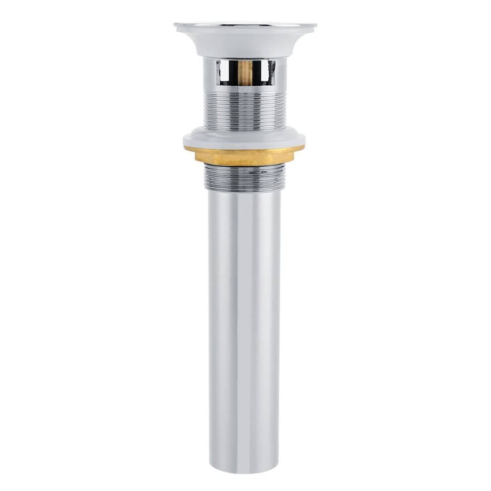 All Metal Rustproof Sink Drain Assembly, Solid Metal Construction Pop Up Drain Stopper With Overflow, Multiple Anti-Leakage Design Standard Drain Open 9148971553482
