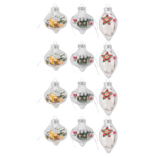 Glass Snowflake Ornaments Fillable Plastic Baubles Durable PET Craft Hanging Balls With Hooks For Christmas Wedding Home Office Decor
