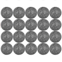 Solução de limpeza pesada, esponjas de aço inoxidável com estrutura espiral, macias e elásticas para uma limpeza segura, qualidade premium para