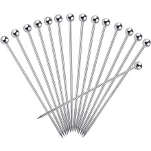 Fruit Garnish Swizzle Sticks, Reusable Stainless Steel Cocktail Picks Set for Creative Mixology, Elegant and Durable
